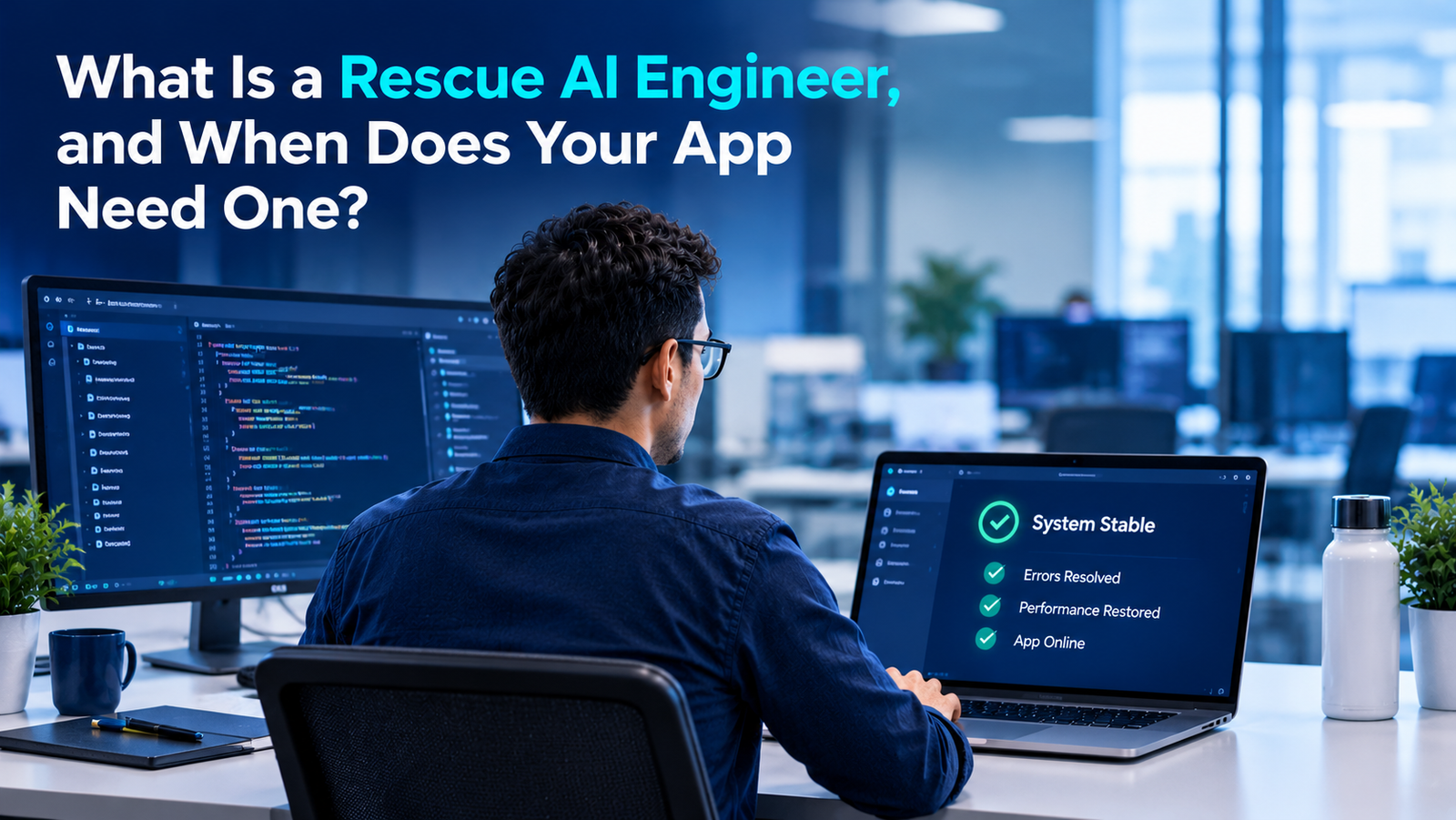 91% of audited vibe-coded apps had a vulnerability. See what a rescue AI engineer owns, the 4 signs you need one, the first 2 weeks and when to skip it.